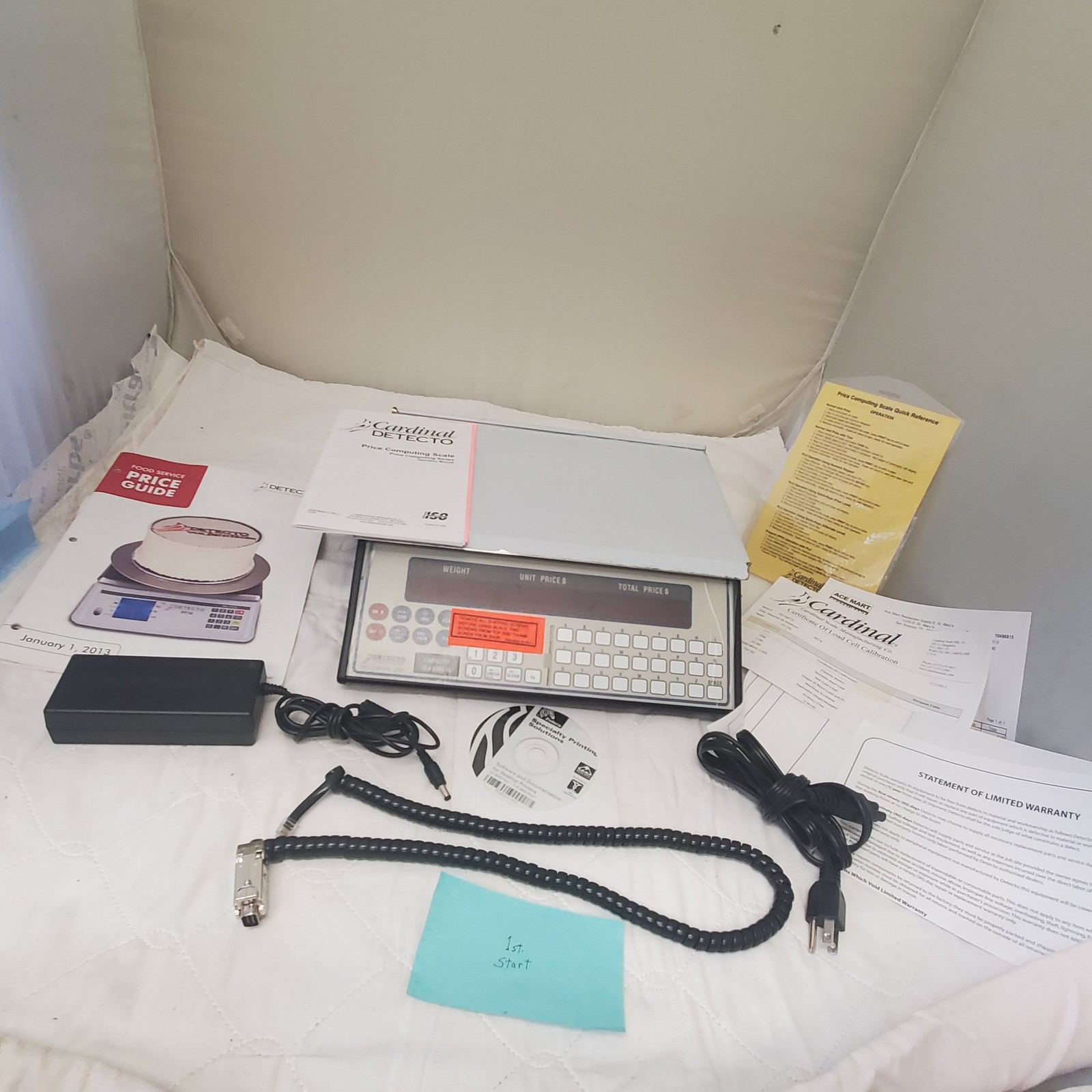 Cardinal Detecto PC-20A Price Computing Measuring Scale