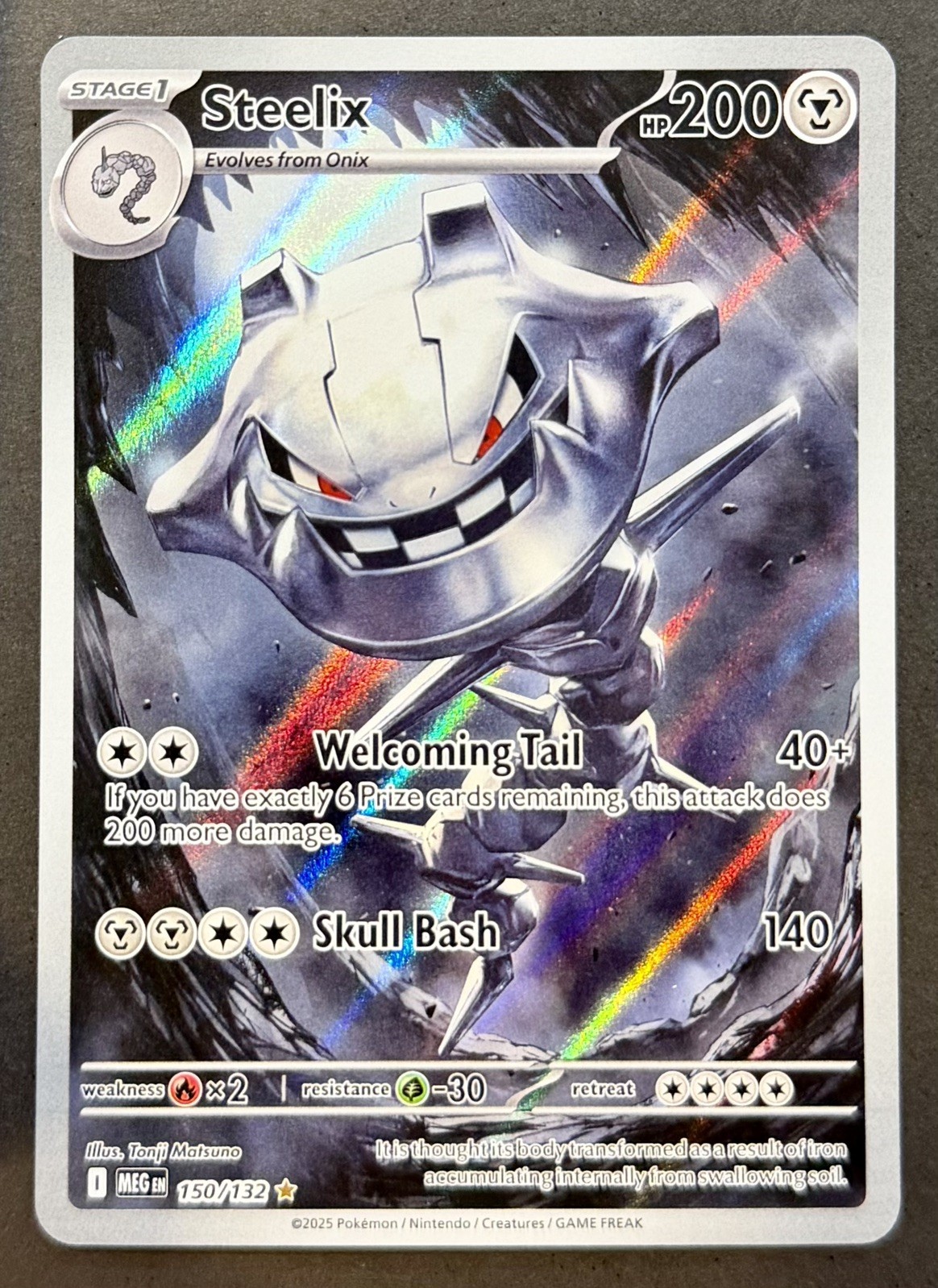 Pokémon: Mega Evolution Steelix 150/132 - Near Mint Pokémon: Mega Evolution Steelix 150/132 - Near Mint