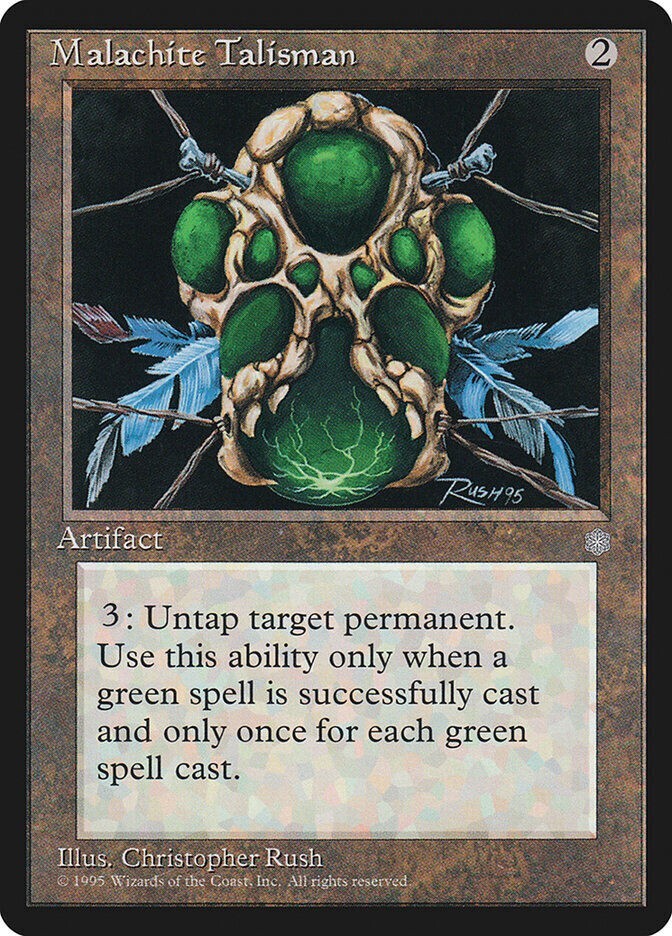 Malachite Talisman Ice Age Moderate Play MTG Magic DNA GAMES