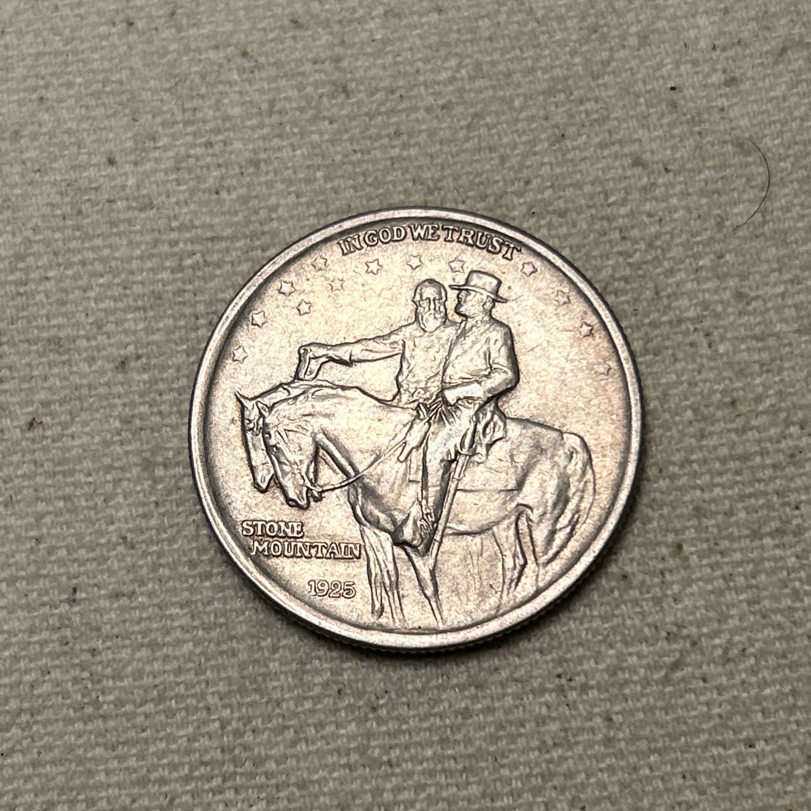 1925 - Stone Mountain Memorial Commemorative Half Dollar #RI37 1925 - Stone Mountain Memorial Commemorative Half Dollar #RI37