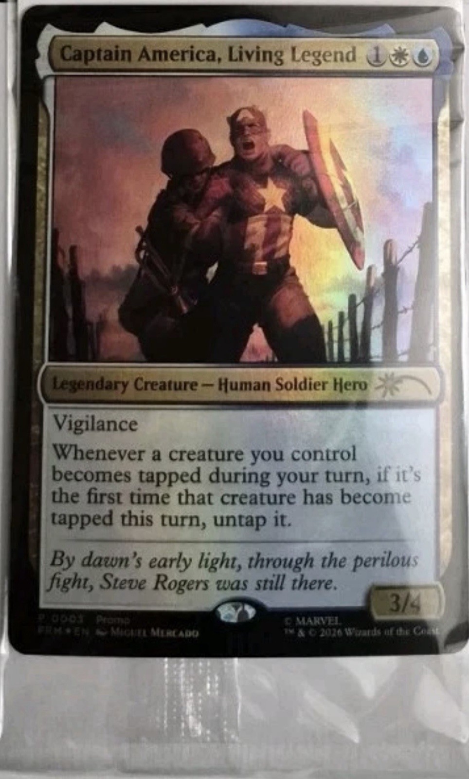 Magic: The Gathering Captain America, Living Legend - Box Lunch Promo FOIL 