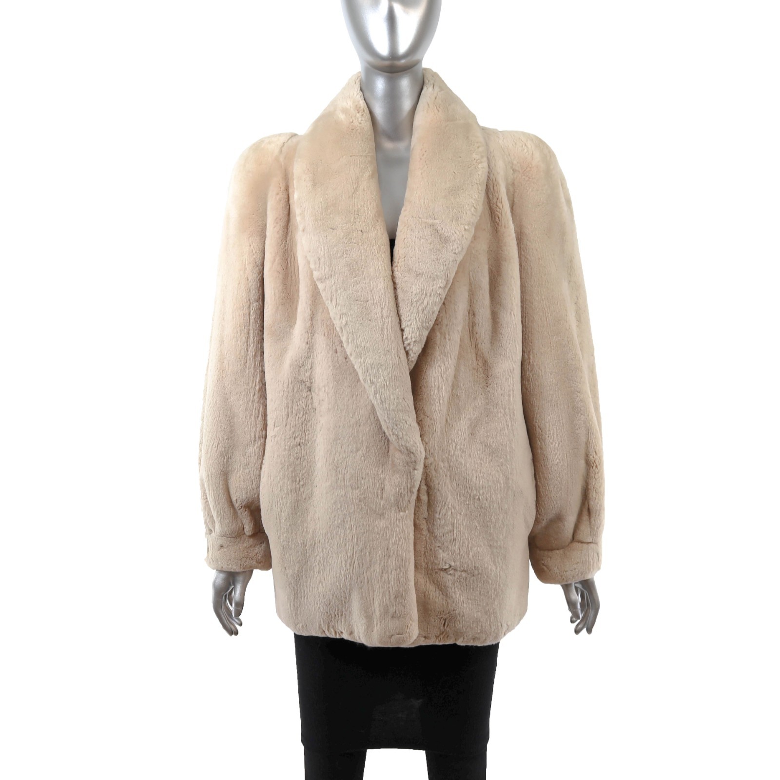 Pastel Sheared Beaver Jacket- Size M