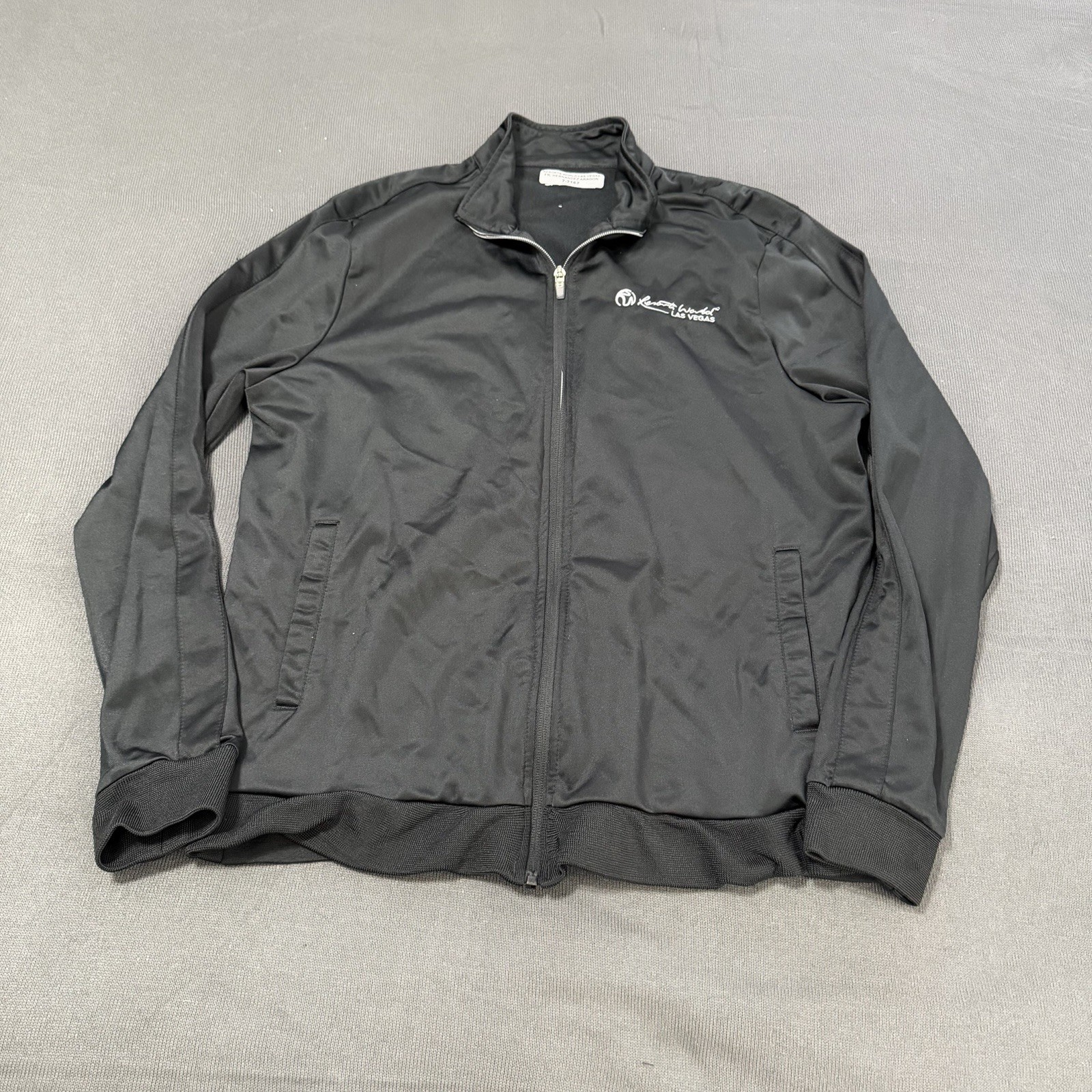 Resorts World Las Vegas Jacket Mens L Black Full Zip Employee Casino Casual Gym