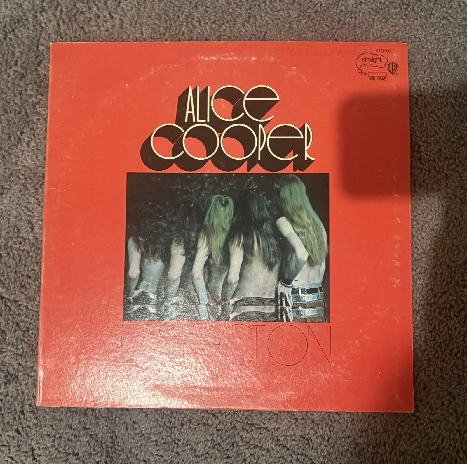 Alice Cooper Easy Action Original Straight Label  Vinyl