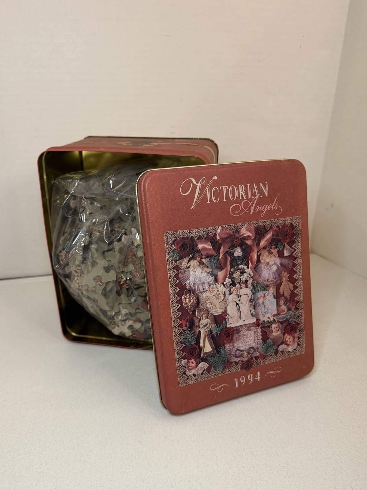 Vintage 1994 Springbok Victorian Angels 500 Piece Puzzle In Collector Tin Sealed