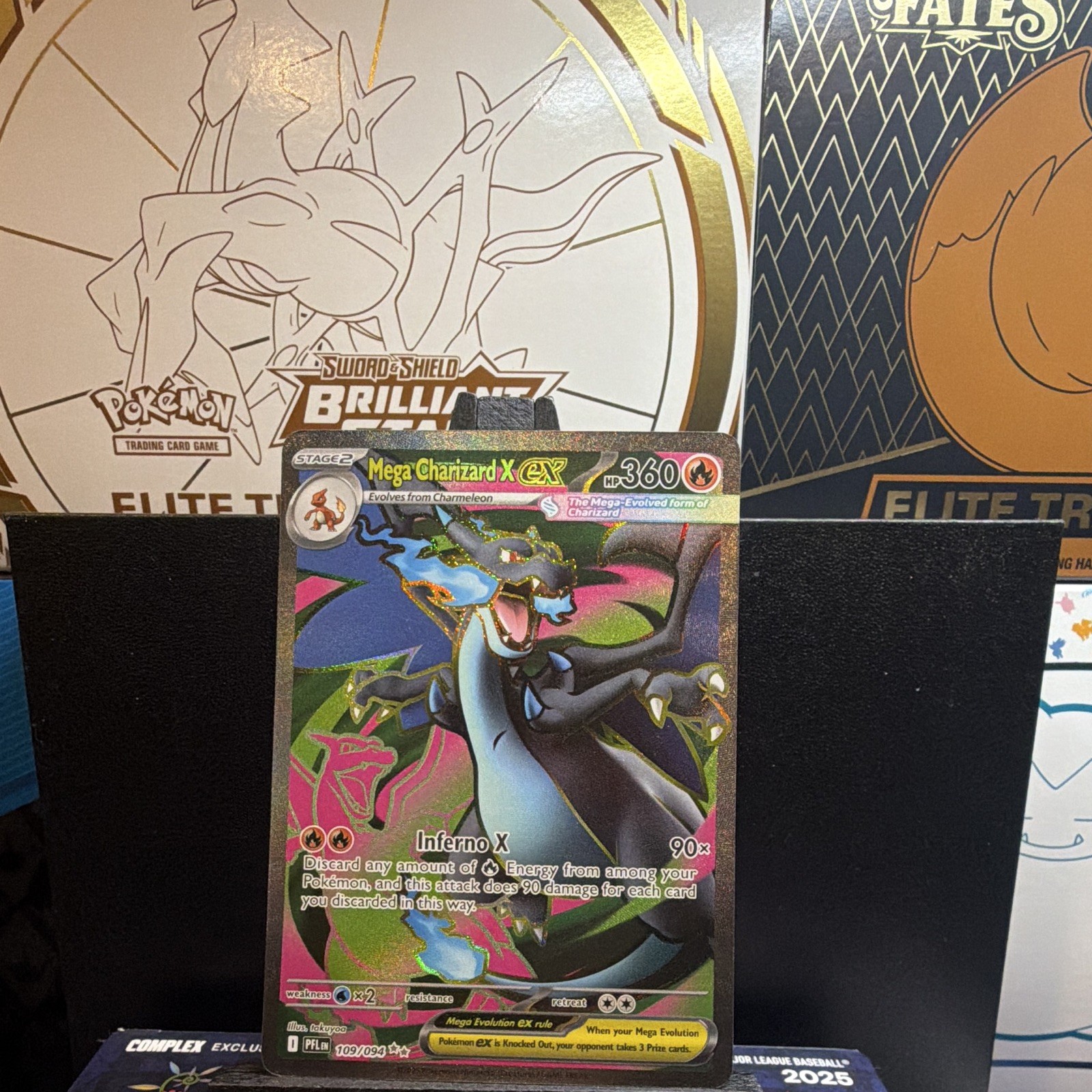 The Pokémon Company Mega Charizard X EX Evolutions 109/108 Holo Full Art ENG