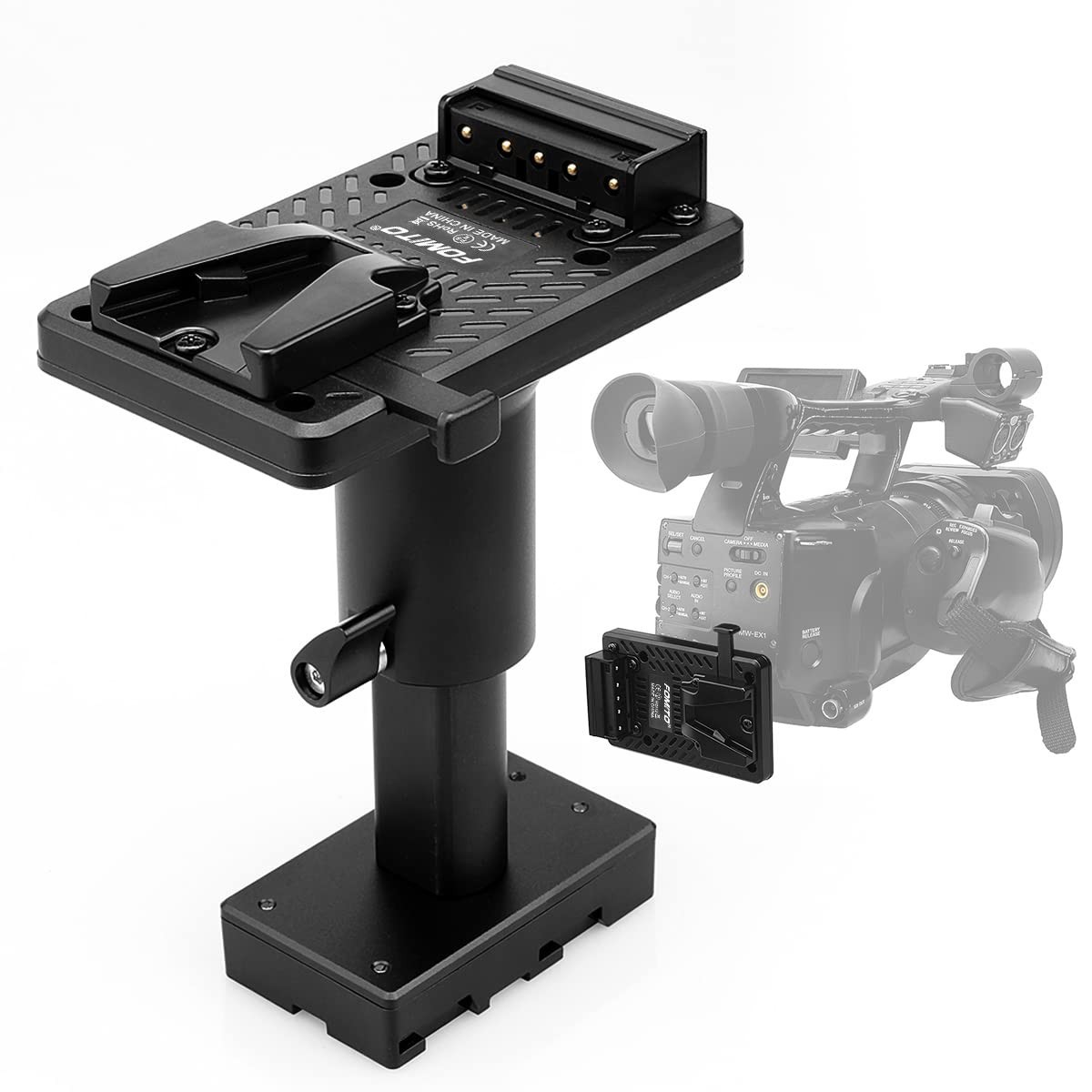 FOMITO BP-U90 U96 BP-U60 U30 Battery to V-Mount Plate Power Converter Adjustable FOMITO BP-U90 U96 BP-U60 U30 Battery to V-Mount Plate Power Converter Adjustable