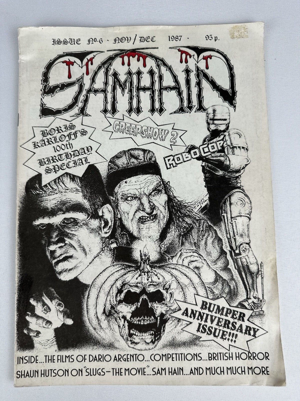 Samhain - Horror Magazine - Issue #6 Nov/Dec 1987 Boris Karloff Creepshow 2 Samhain - Horror Magazine - Issue #6 Nov/Dec 1987 Boris Karloff Creepshow 2