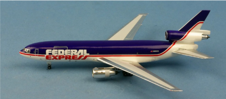 1:400 Aeroclassics FedEx DC-10-10F N68056 Freighter Diecast Aircraft Plane Model 1:400 Aeroclassics FedEx DC-10-10F N68056 Freighter Diecast Aircraft Plane Model