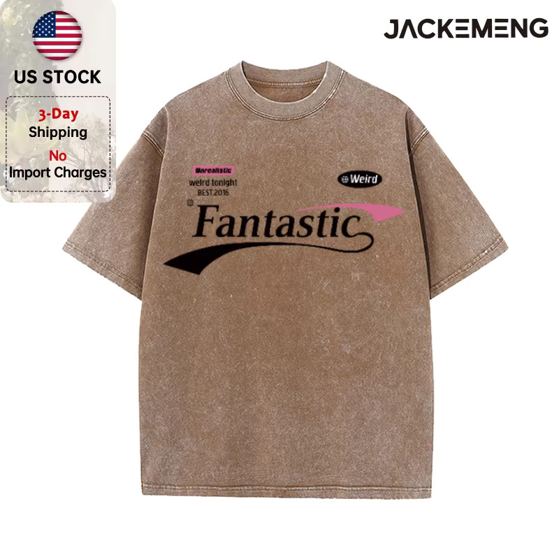 Y2K Oversized Washed Minimal Curved Text Tee Vintage Streetwear Graphic T-Shirt