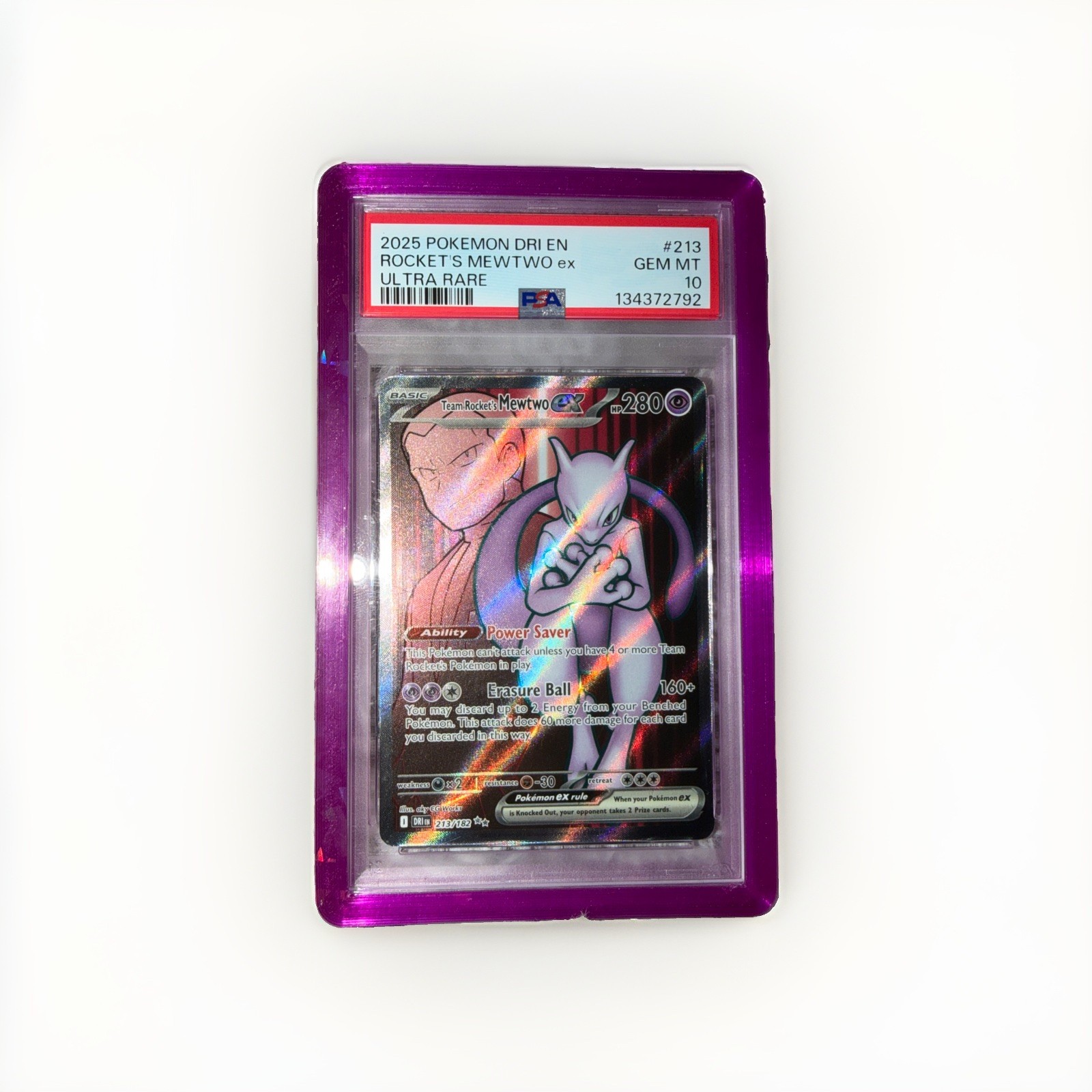 Team Rocket\'s Mewtwo ex 231/182 Sv10: Destined Rivals Holo PSA 10 🔥