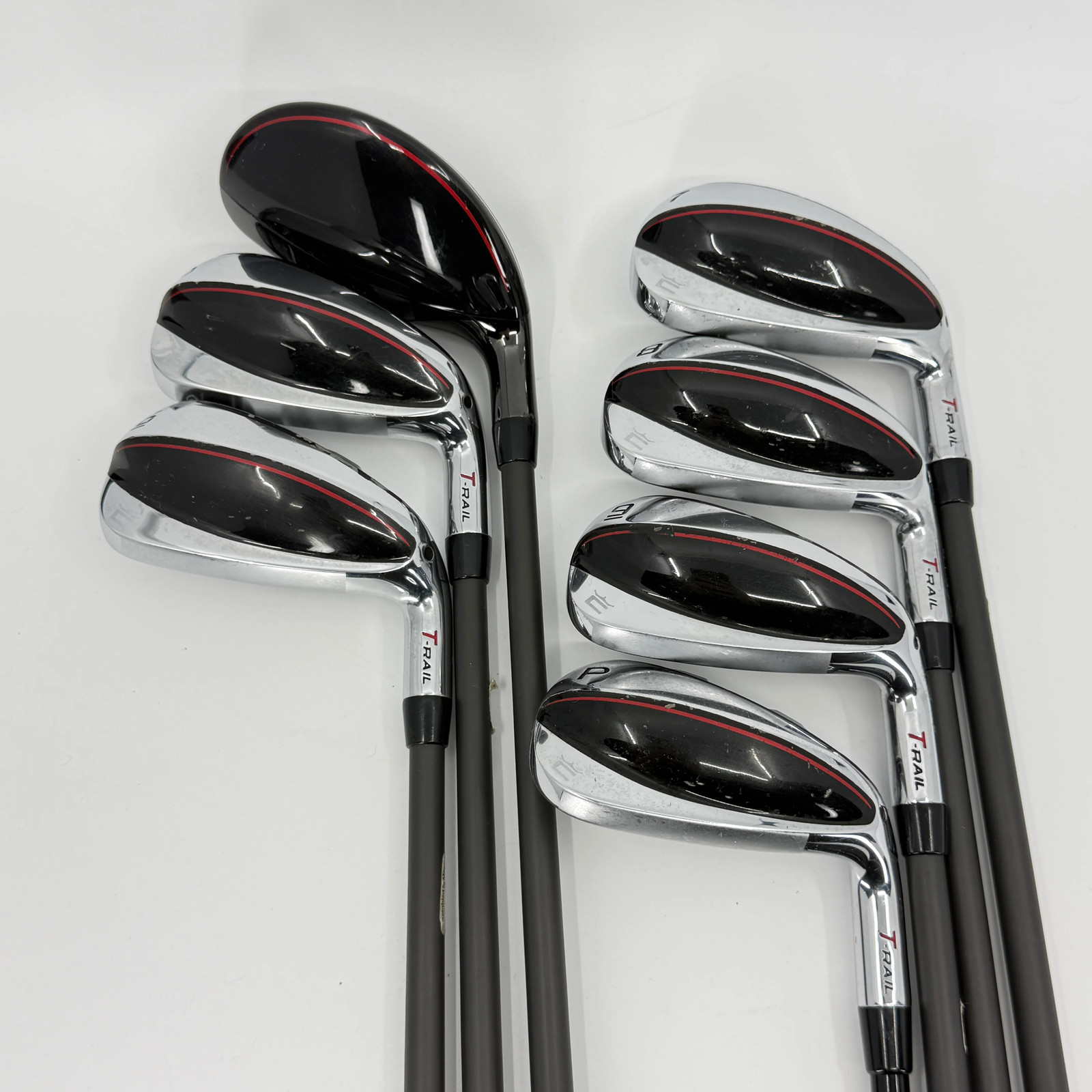 Cobra 2023 T-Rail 4-PW Iron Set RH Cobra UltraLite 45 Senior 7 Clubs Used Golf Cobra 2023 T-Rail 4-PW Iron Set RH Cobra UltraLite 45 Senior 7 Clubs Used Golf
