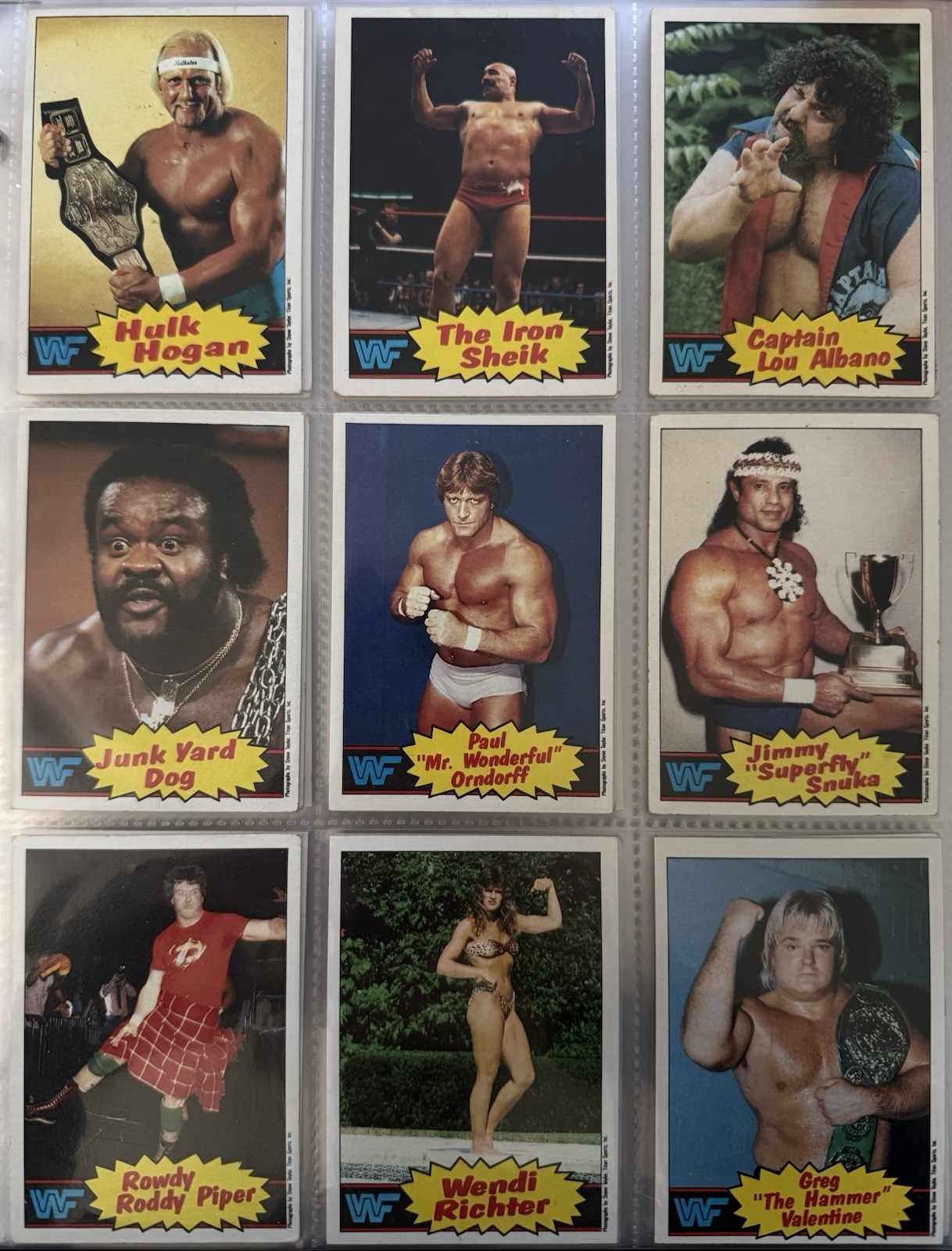 1985 Topps WWF Complete Set (1-66) With Pages Hulk Hogan RC WWE Pro Wrestling 1985 Topps WWF Complete Set (1-66) With Pages Hulk Hogan RC WWE Pro Wrestling