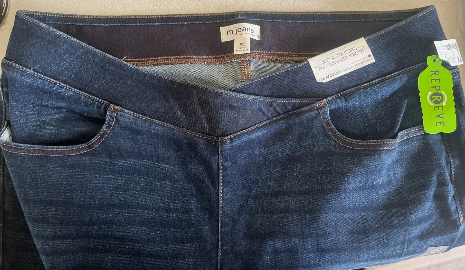NWT 2 PAIR Maurices Cool Comfort Crossover Pull On High Rise Boot Jeans Size 20 NWT 2 PAIR Maurices Cool Comfort Crossover Pull On High Rise Boot Jeans Size 20