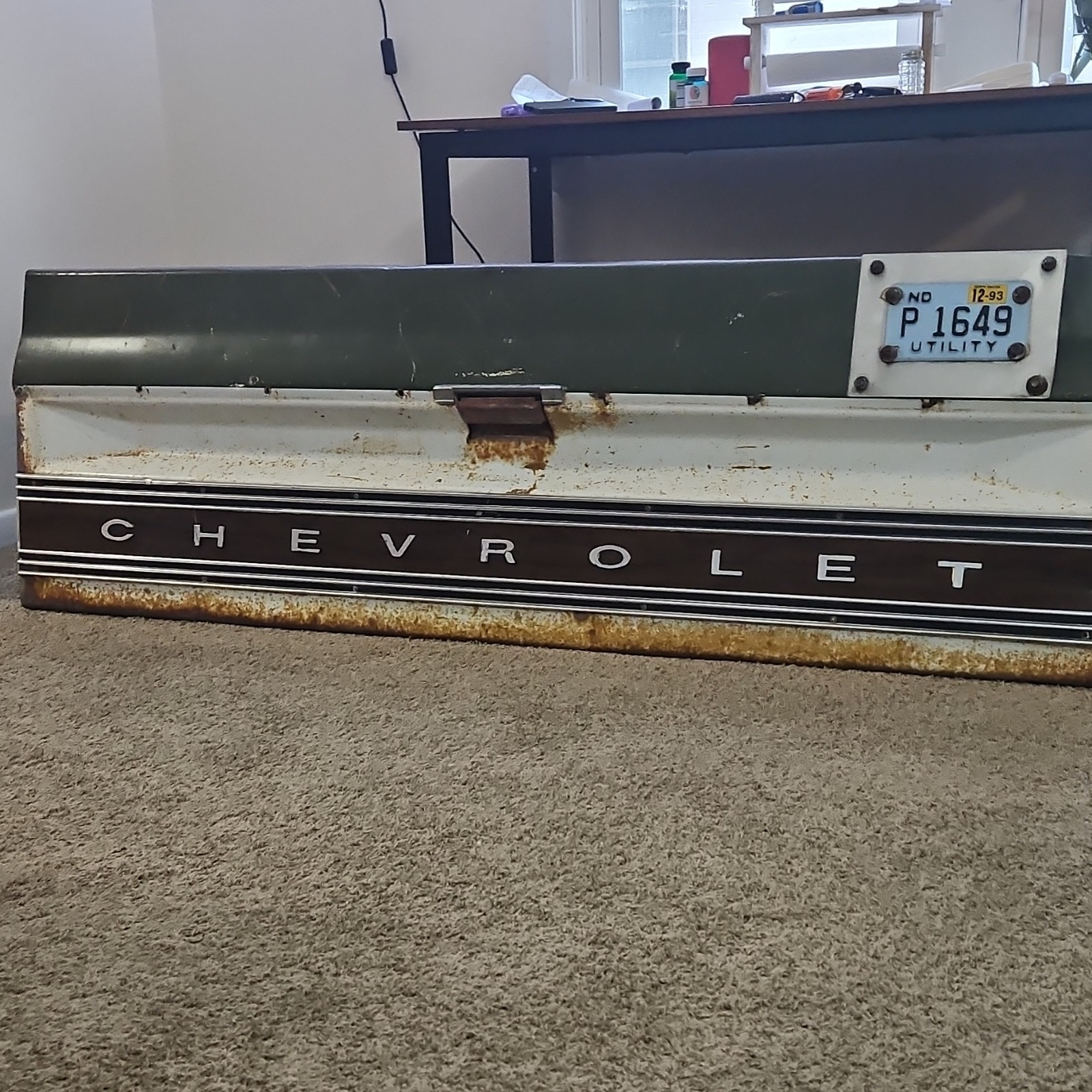 1967-1972 Chevrolet Tailgate OEM complete and in superb hard to find condition 1967-1972 Chevrolet Tailgate OEM complete and in superb hard to find condition