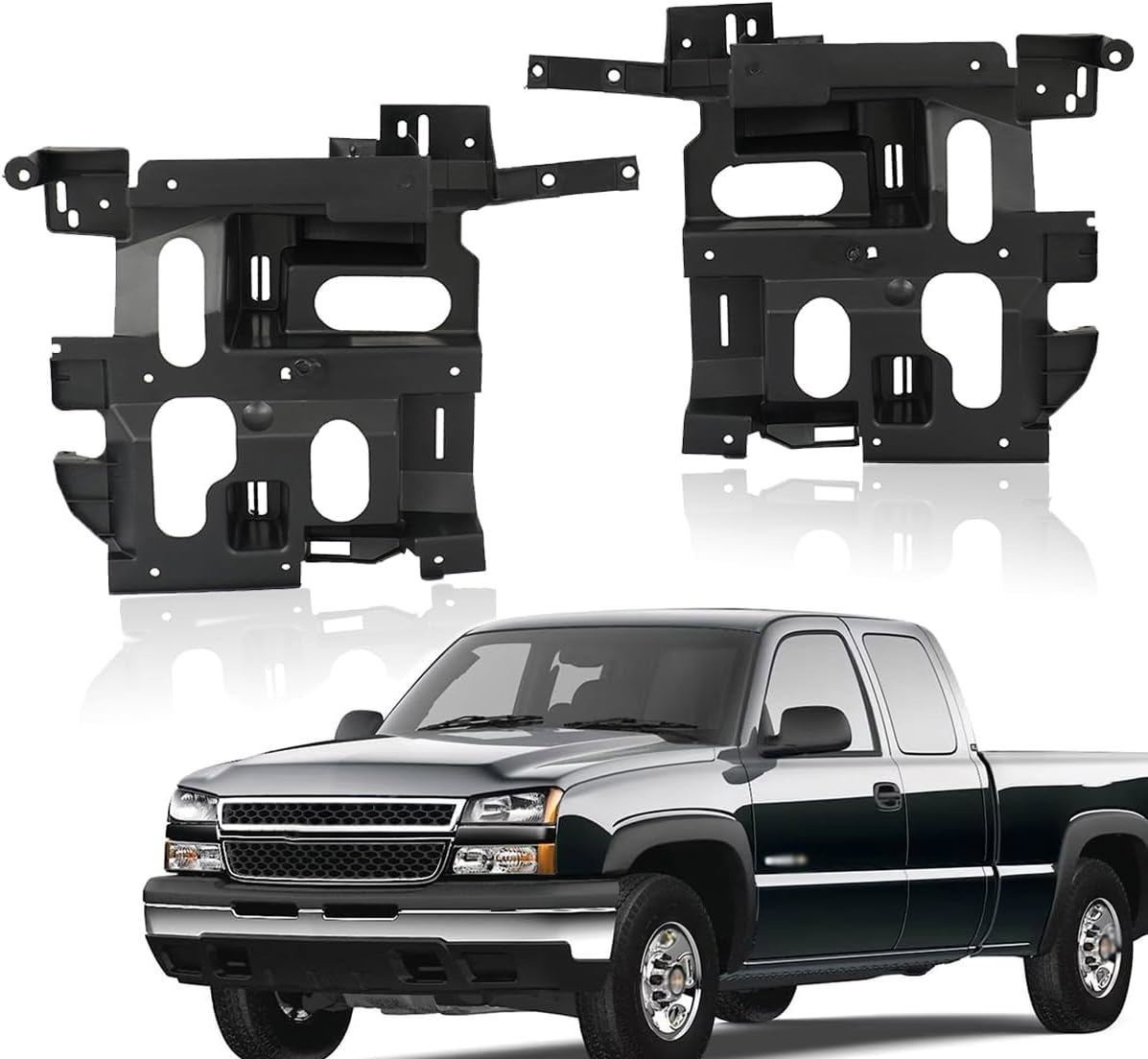 For Chevy Silverado Avalanche 2003-07 Left & Right Side Headlight Mount Brackets For Chevy Silverado Avalanche 2003-07 Left & Right Side Headlight Mount Brackets