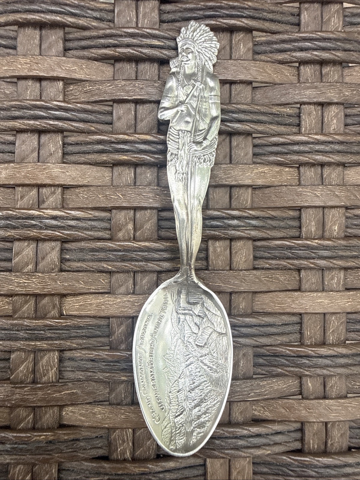 Antique Vintage Souvenir Native American Indian Sterling SIlver Spoon Shepard Antique Vintage Souvenir Native American Indian Sterling SIlver Spoon Shepard