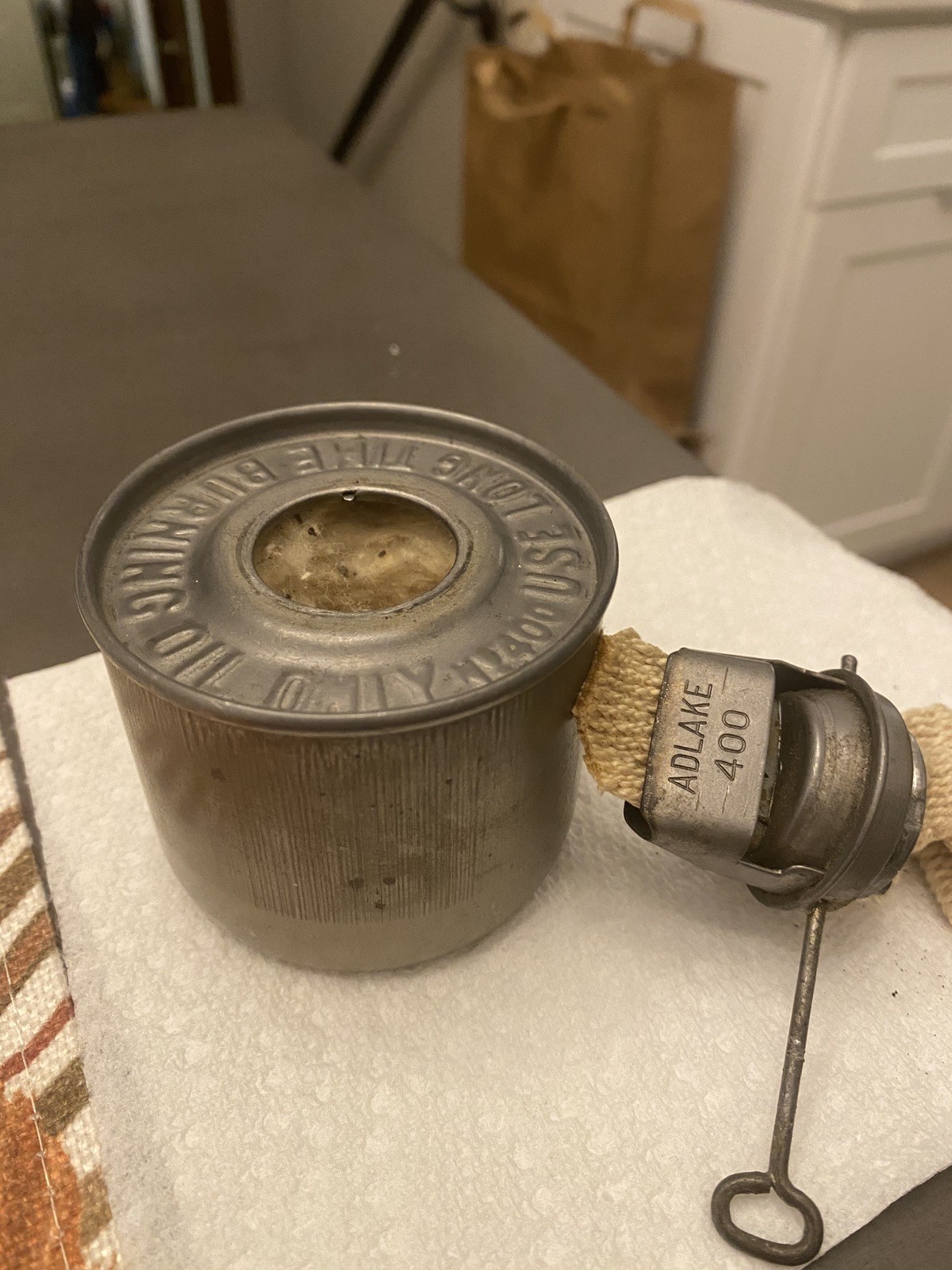 NOS Adlake Kero  400 Burner and Fount for Railroad Lanterns - With Wick 