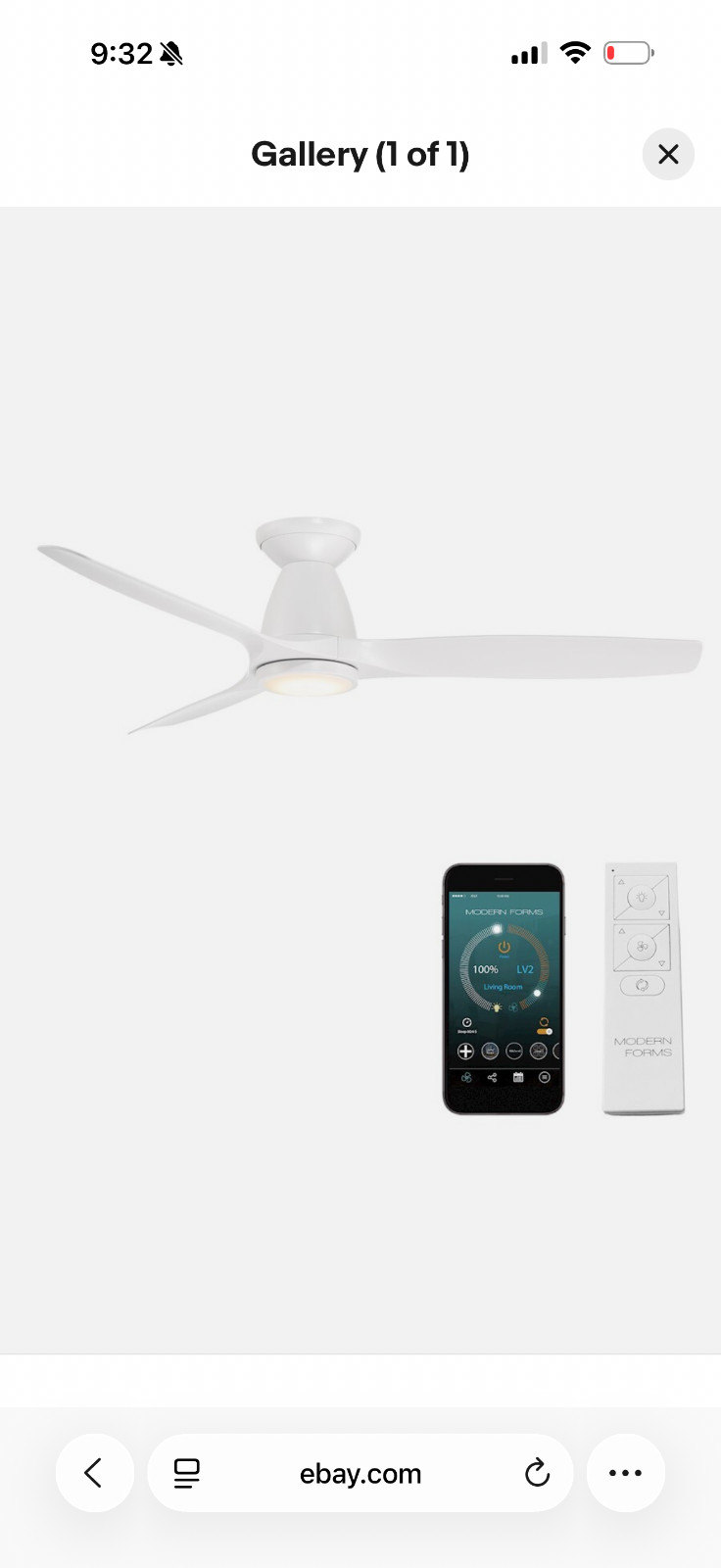 Modern Forms Fans Skylark 3-Blade Flush Ceiling Fan, White - FH-W2202-54L-MW Modern Forms Fans Skylark 3-Blade Flush Ceiling Fan, White - FH-W2202-54L-MW