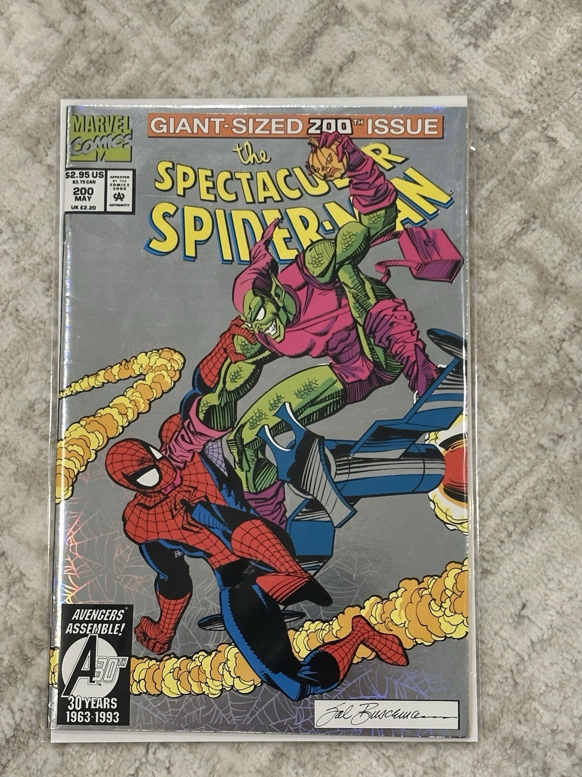 The Spectacular Spider-Man Giant Sized 200th Issue Marvel Comics Foil Cover NM The Spectacular Spider-Man Giant Sized 200th Issue Marvel Comics Foil Cover NM