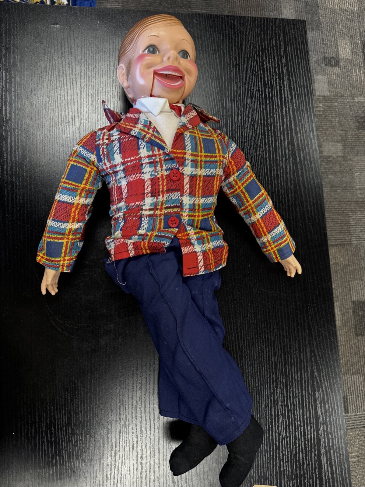 Vtg Willie Talk Ventriloquist Doll 70s Horsman Intact with outfit and string Vtg Willie Talk Ventriloquist Doll 70s Horsman Intact with outfit and string