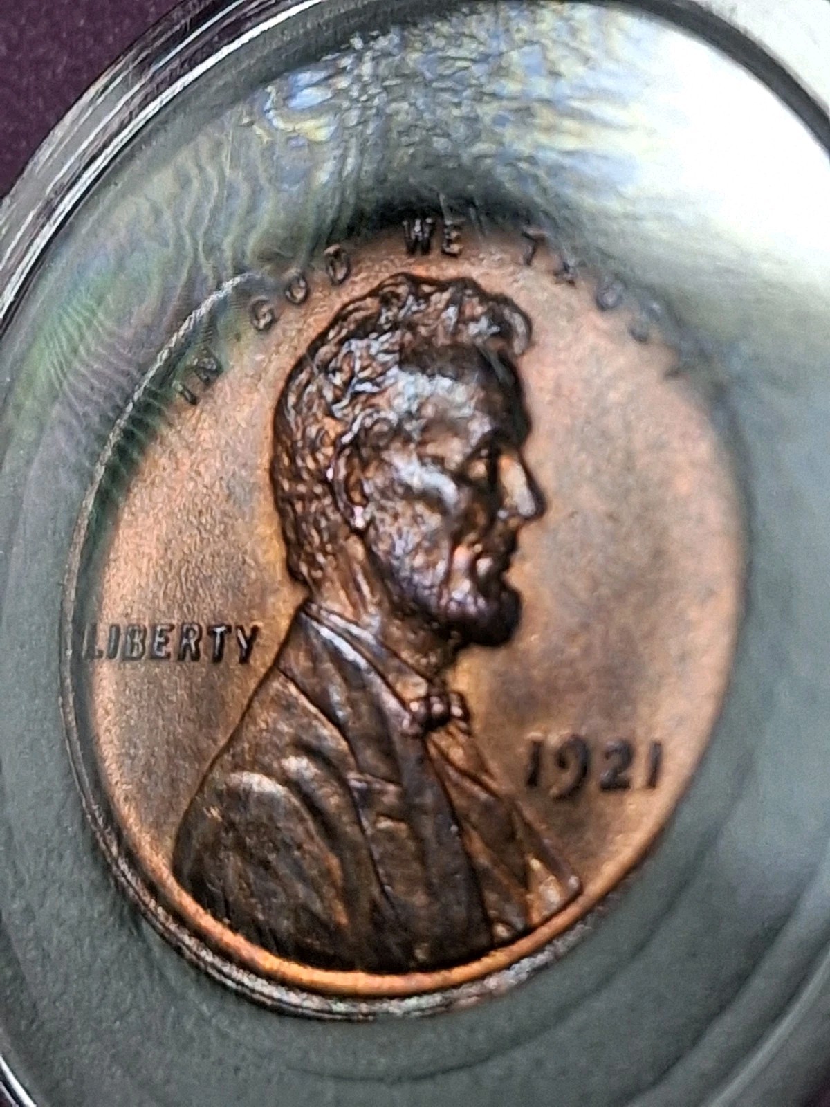 1921-P LINCOLN CENT. MINT STATE.BRILLUANTLY UNCIRCULATED. RED IN COLOR.... 1921-P LINCOLN CENT. MINT STATE.BRILLUANTLY UNCIRCULATED. RED IN COLOR....