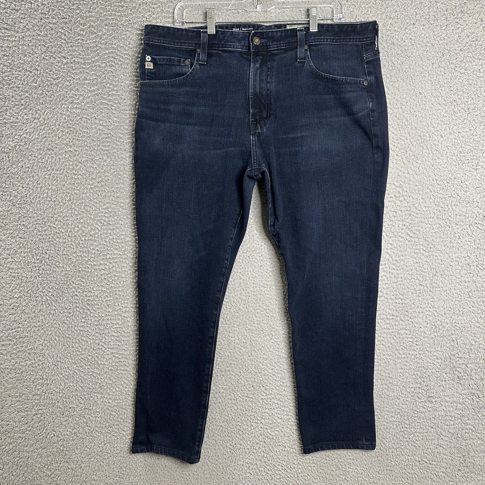 AG Adriano Goldschmied Jeans Mens 36x28 (36x34) Blue Tellis Modern Slim Denim