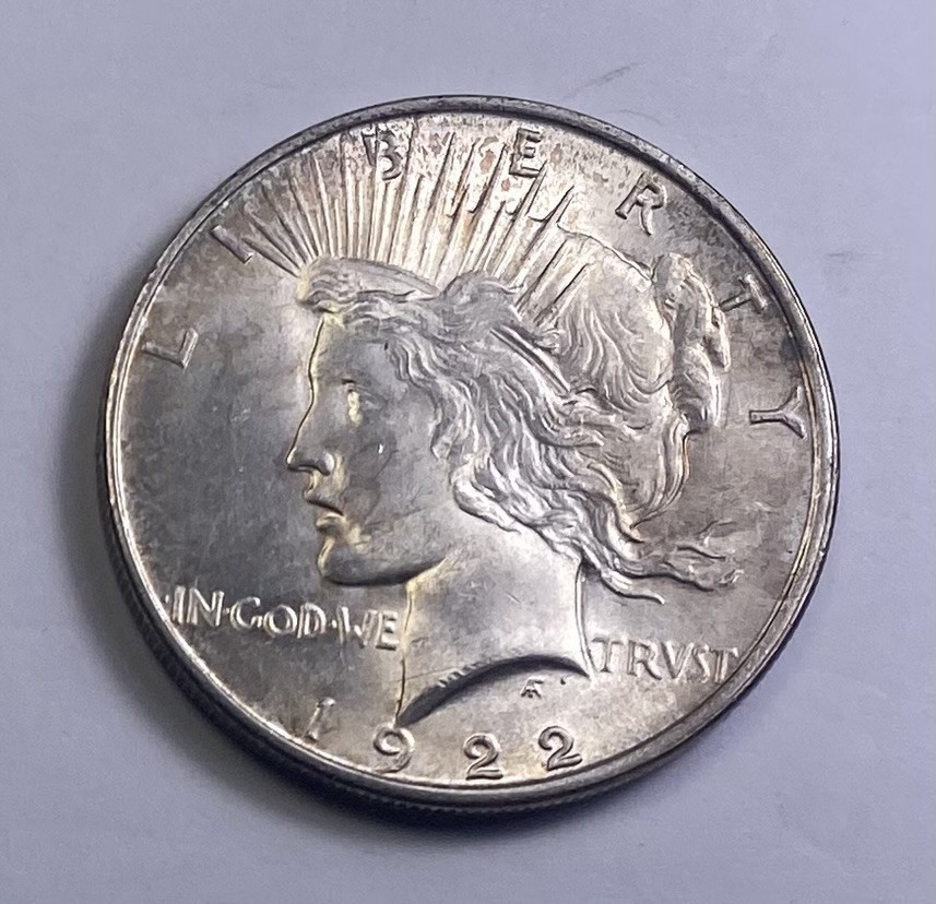 1922 Peace Silver Dollar. Uncirculated. INV#3332 1922 Peace Silver Dollar. Uncirculated. INV#3332