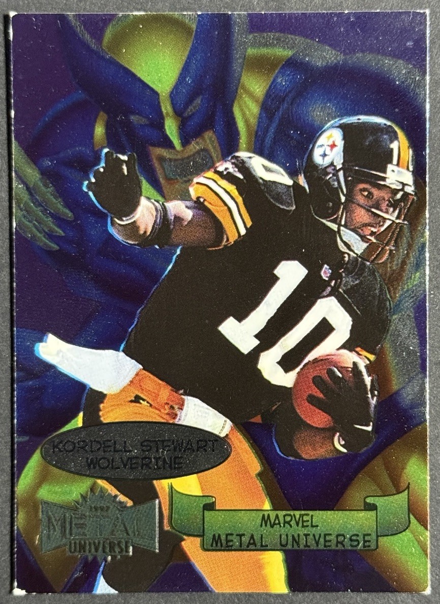 Kordell Stewart 1997 Marvel Metal Universe Wolverine #12 Pittsburgh Steelers Kordell Stewart 1997 Marvel Metal Universe Wolverine #12 Pittsburgh Steelers