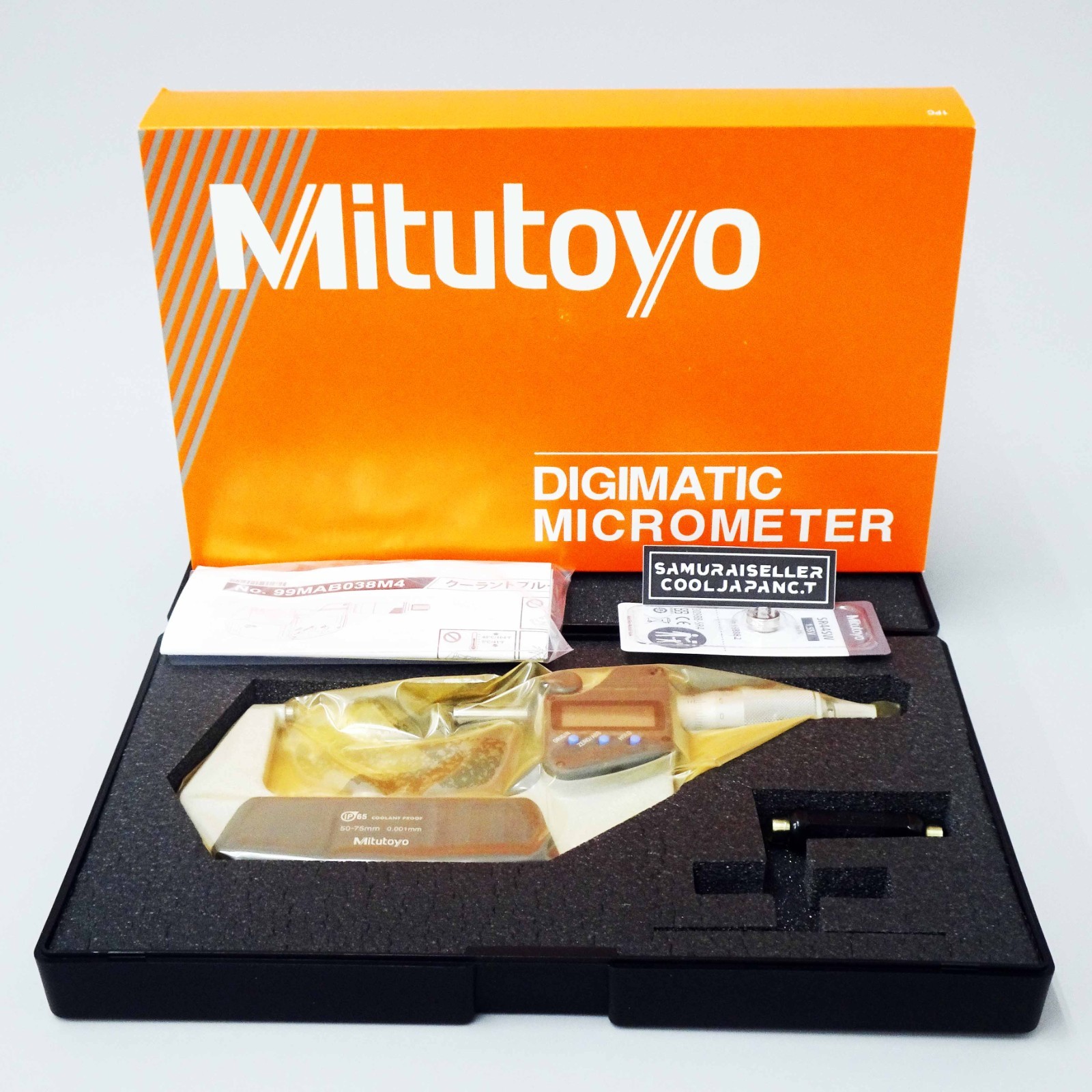 Mitutoyo 293-242-30 Digimatic Outside Micrometer, 50-75 mm, 00.001 mm with NEW