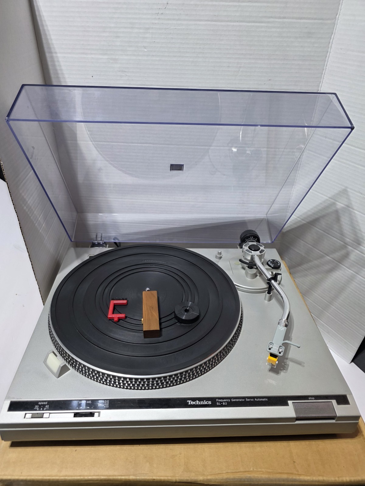 Vintage Technics SL-B2 Turntable in Original Box Vintage Technics SL-B2 Turntable in Original Box