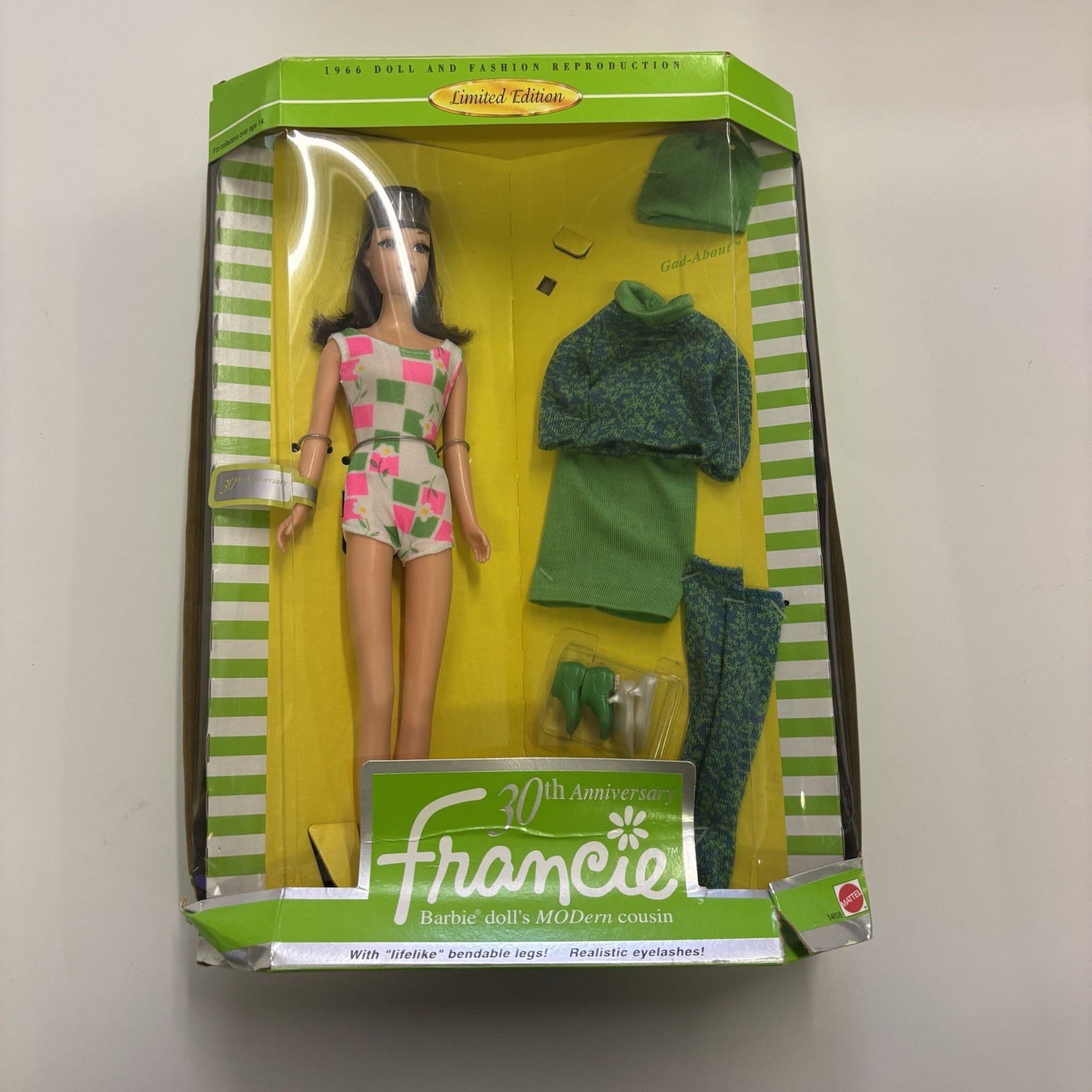 Barbie Francie 30th Anniversary Collector Doll In Box 1996 Limited Edition 14608 Barbie Francie 30th Anniversary Collector Doll In Box 1996 Limited Edition 14608