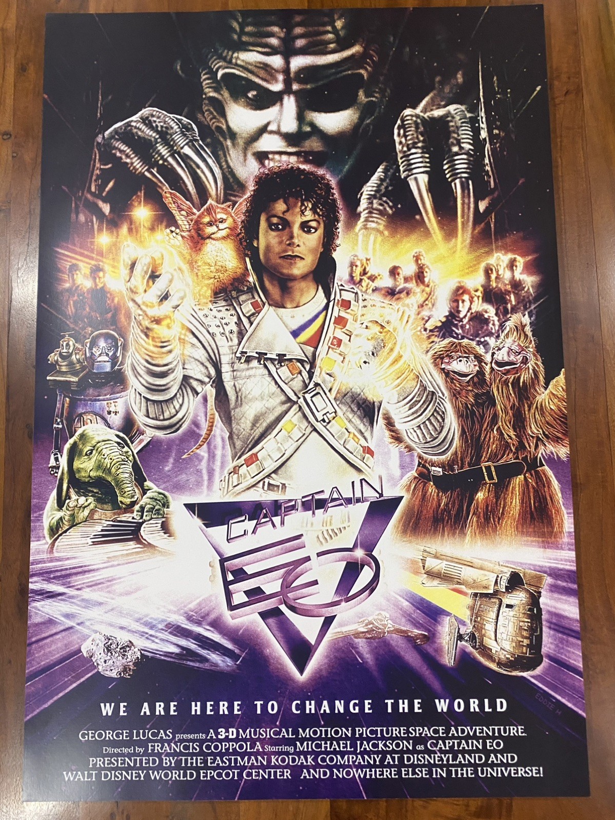 Captain EO Michael Jackson Disney Movie Art Print Poster Mondo Eddie Holly