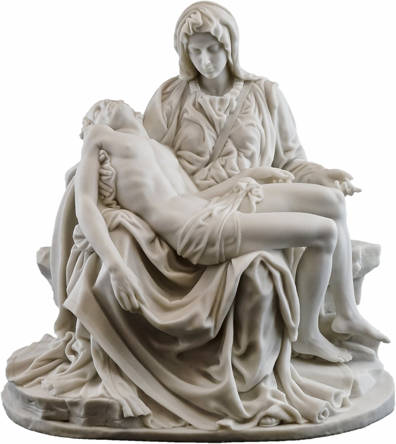 Michelangelo's La Pieta Statue - 10-Inch Premium Cold-Cast Marble Replica Michelangelo's La Pieta Statue - 10-Inch Premium Cold-Cast Marble Replica