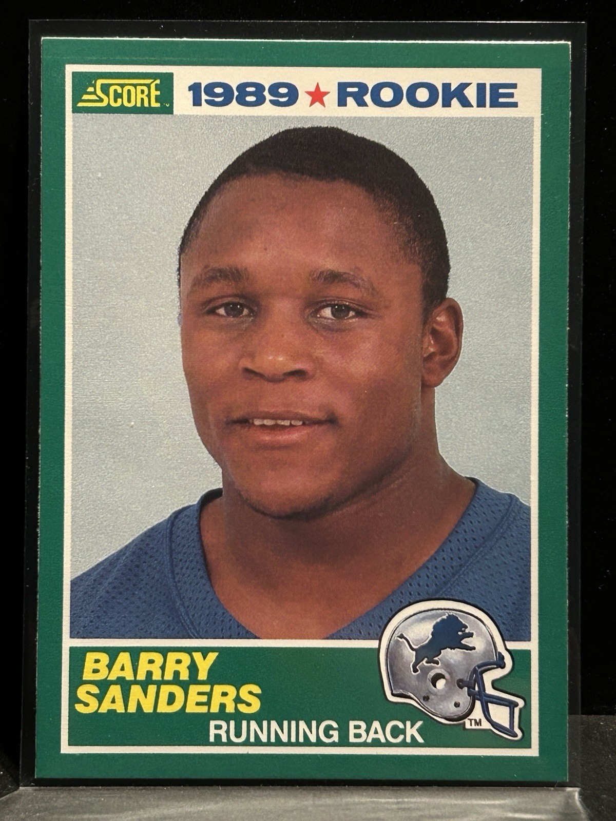 1989 Score - 1989 Rookie Barry Sanders #257 (RC) 1989 Score - 1989 Rookie Barry Sanders #257 (RC)