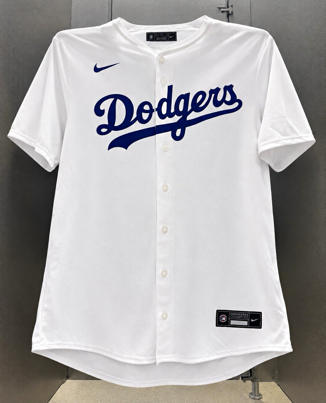 Nike Los Angeles Dodgers MLB Baseball Button-Up Jersey White/Blue XL Large Nike Los Angeles Dodgers MLB Baseball Button-Up Jersey White/Blue XL Large