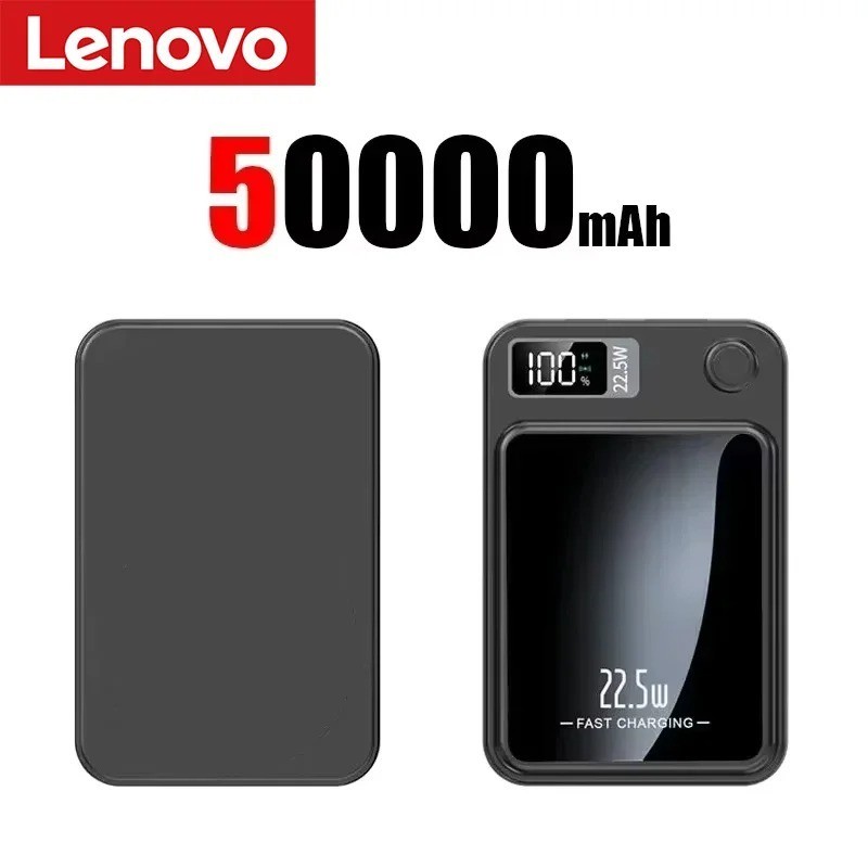 Lenovo Wireless Magnetic Power Bank 500000mAh 22.5w Super Fast Charging Portable Lenovo Wireless Magnetic Power Bank 500000mAh 22.5w Super Fast Charging Portable