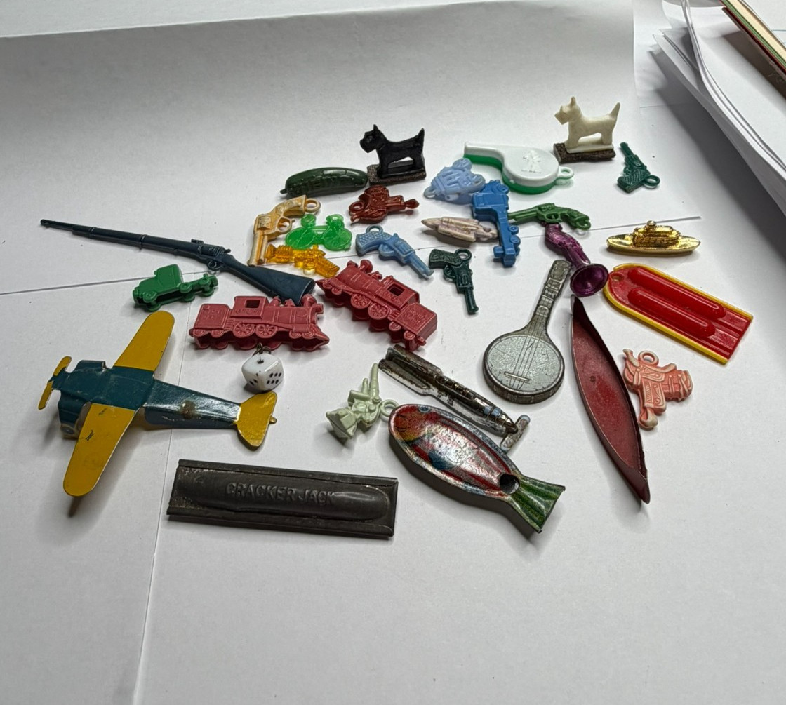 Vintage Cracker Jack Prizes Premiums Gumball Lot of 31 Whistles Airplane Train Vintage Cracker Jack Prizes Premiums Gumball Lot of 31 Whistles Airplane Train