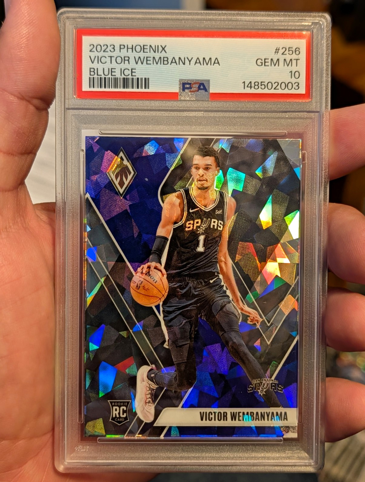 🔥2023-24 Panini Phoenix Victor Wembanyama Blue Ice RC #256 PSA 10 Spurs🔥 🔥2023-24 Panini Phoenix Victor Wembanyama Blue Ice RC #256 PSA 10 Spurs🔥