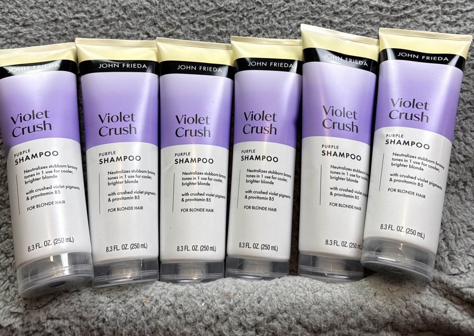 6x John Frieda Violet Crush Purple Shampoo for Blonde Hair - 8.3 Fl Oz 6x John Frieda Violet Crush Purple Shampoo for Blonde Hair - 8.3 Fl Oz