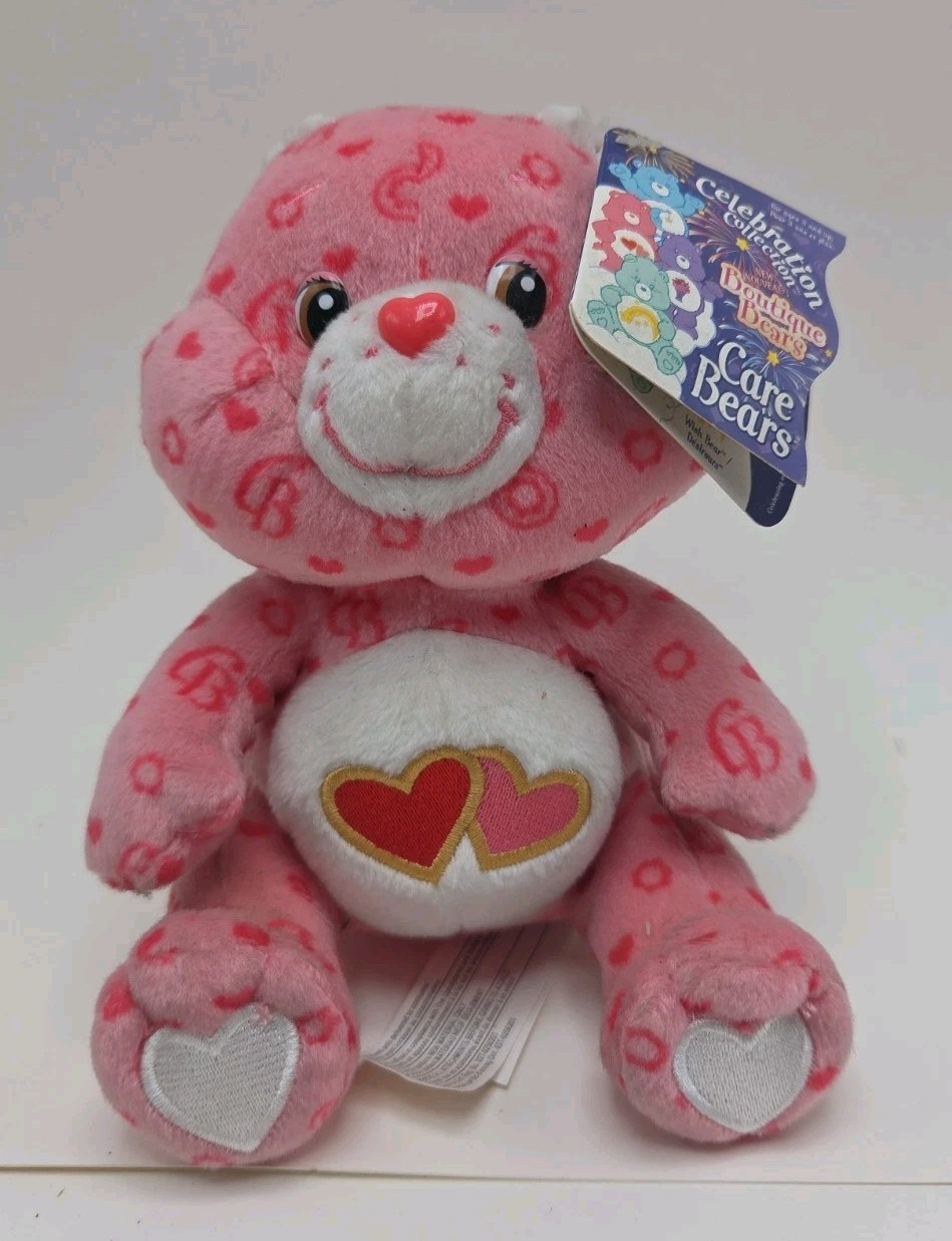 Vintage 2005 Care Bears Celebration Collection Boutique Bears Love-a-lot Bear 7\ Vintage 2005 Care Bears Celebration Collection Boutique Bears Love-a-lot Bear 7\