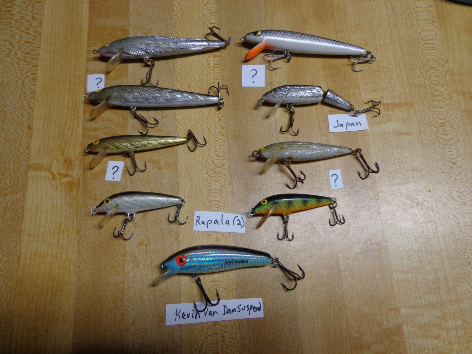 Shallow Minnow Lures 7 Creek Rapala Japan Kevin Van Dam Suspending others Lot L Shallow Minnow Lures 7 Creek Rapala Japan Kevin Van Dam Suspending others Lot L
