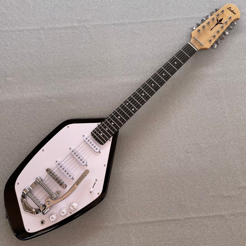 solid Phantom electric guitar 12 String white tremolo bridge bone nut guitar