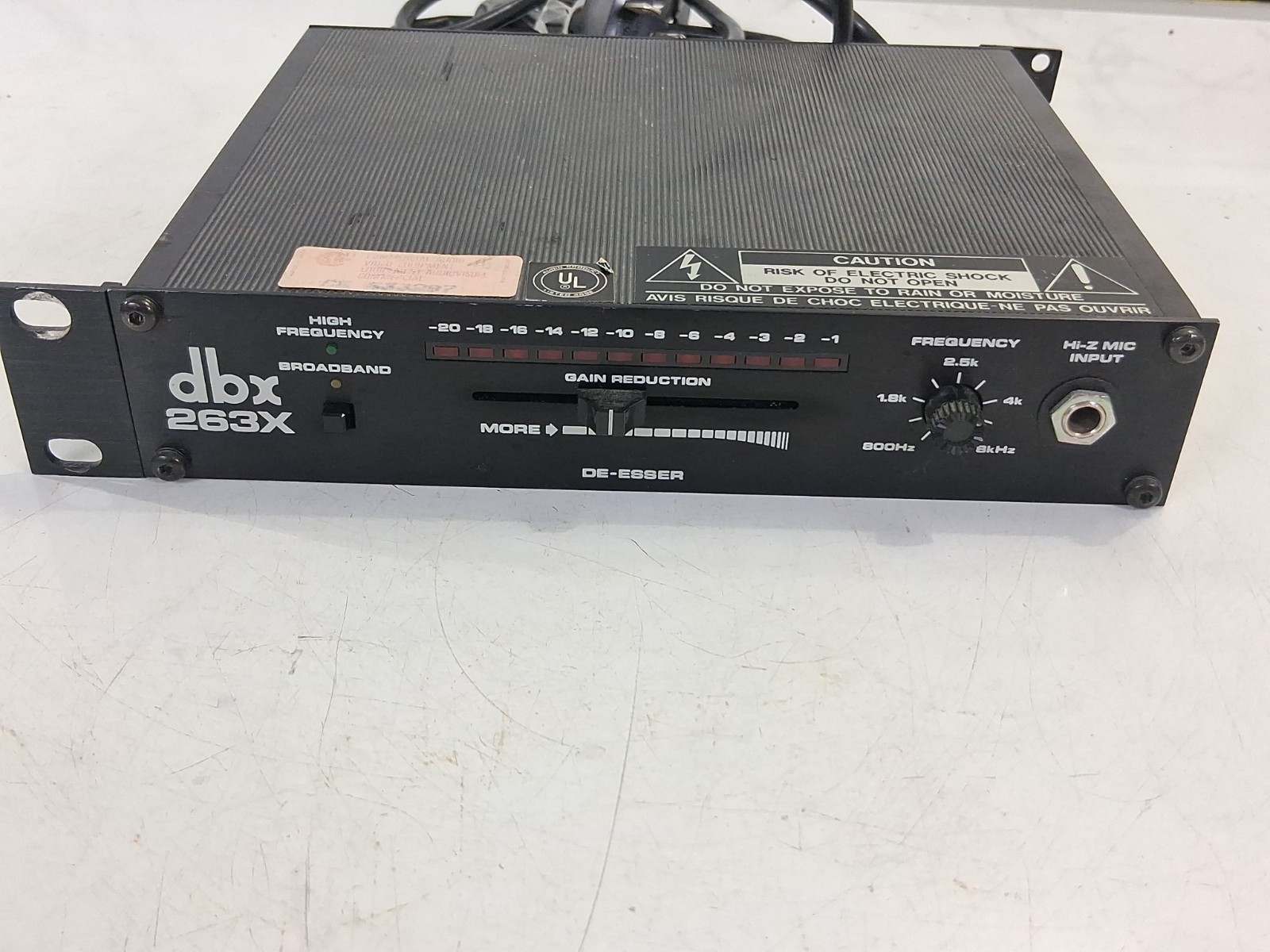 dbx 263X Analog De-Esser Processor, DE-ESSER Dynamic Audio Rackmount,