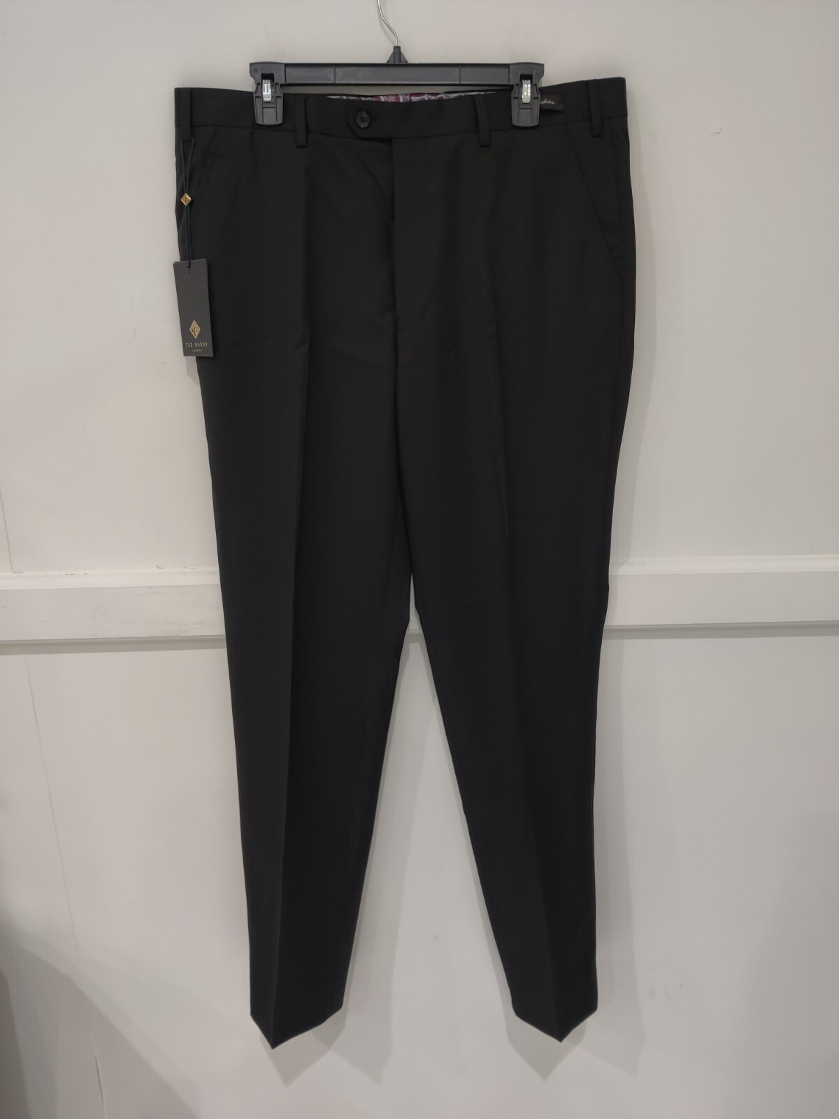 NWT Ted Baker London Men ARCINAT Debonair Plain Suit Pant Black Sz 36L $245 N106 NWT Ted Baker London Men ARCINAT Debonair Plain Suit Pant Black Sz 36L $245 N106