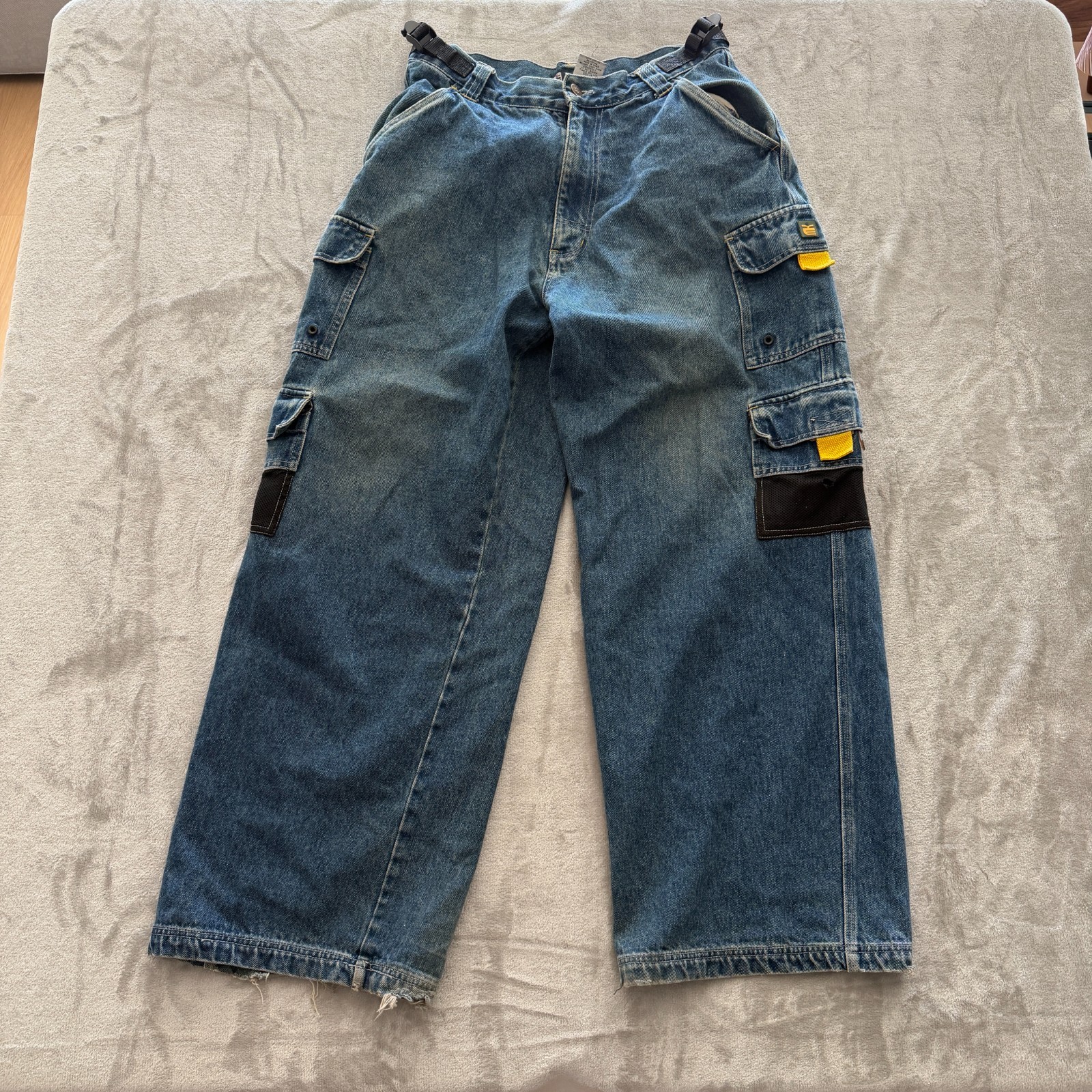 Vintage Kikai Machine 32 Denim Blue Y2K Pants Baggy Grunge Rave Kikwear Jeans Vintage Kikai Machine 32 Denim Blue Y2K Pants Baggy Grunge Rave Kikwear Jeans