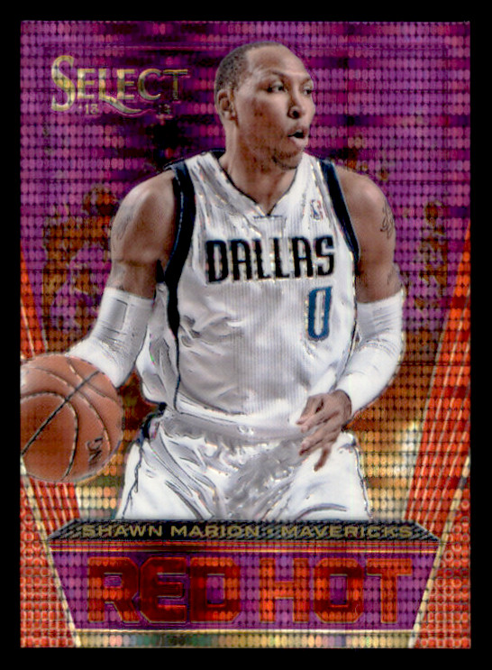 2013-14 Panini Select Shawn Marion Red Hot #7 Purple Prizm #'d 79/99 2013-14 Panini Select Shawn Marion Red Hot #7 Purple Prizm #'d 79/99