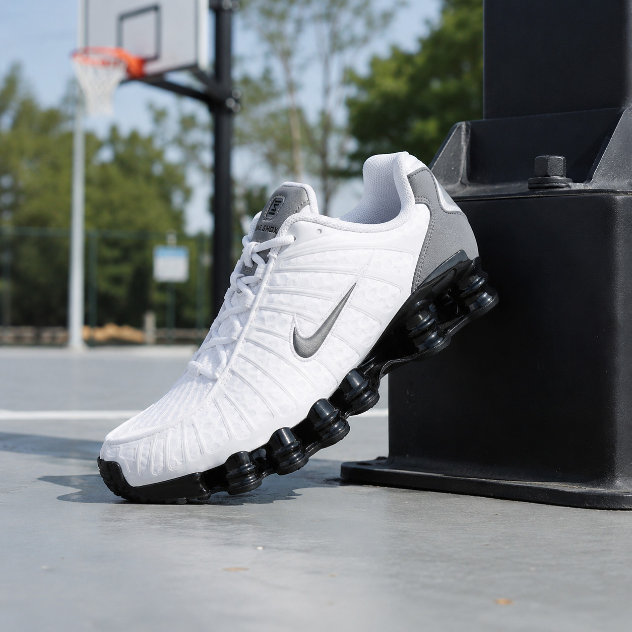 Nike Shox TL White Black Metallic Cool Grey Men\'s IR2005-100 New
