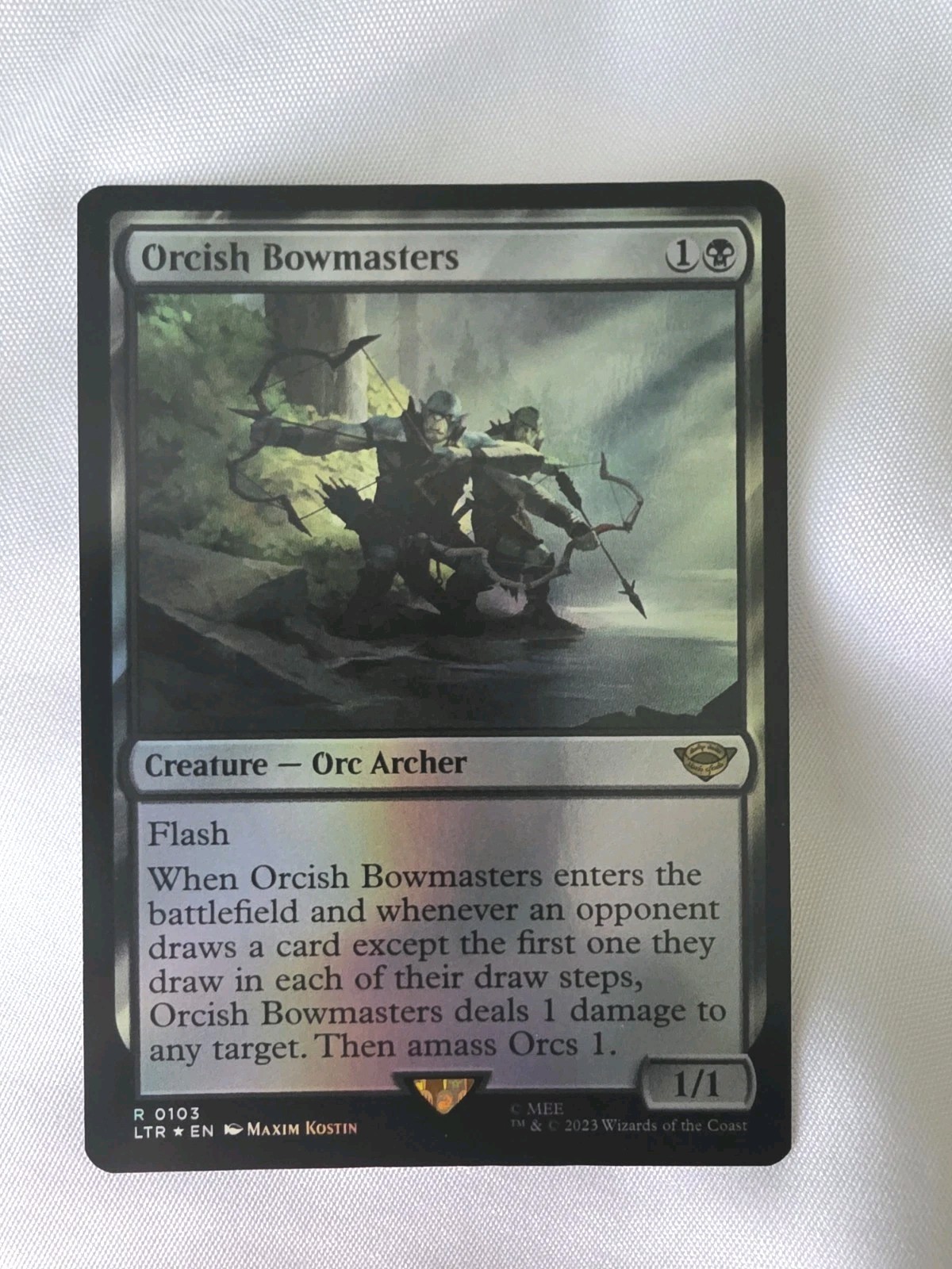 Orcish Bowmasters The Lord of the Rings: Tales of Middle-Earth Foil Orcish Bowmasters The Lord of the Rings: Tales of Middle-Earth Foil
