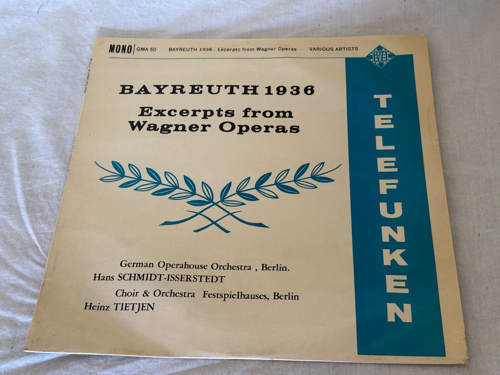 Richard Wagner - Telefunken Vinyl LP 12\' Bayreuth 1936 Richard Wagner - Telefunken Vinyl LP 12\' Bayreuth 1936